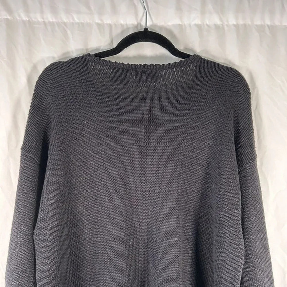 Kathie Lee Sweater Women's Large Black Knit Sequin Bows - Picture 9 of 10